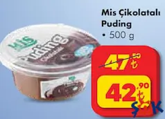 MİS ÇİKOLATALI PUDİNG 500 G fiyat ve kampanya bilgisi